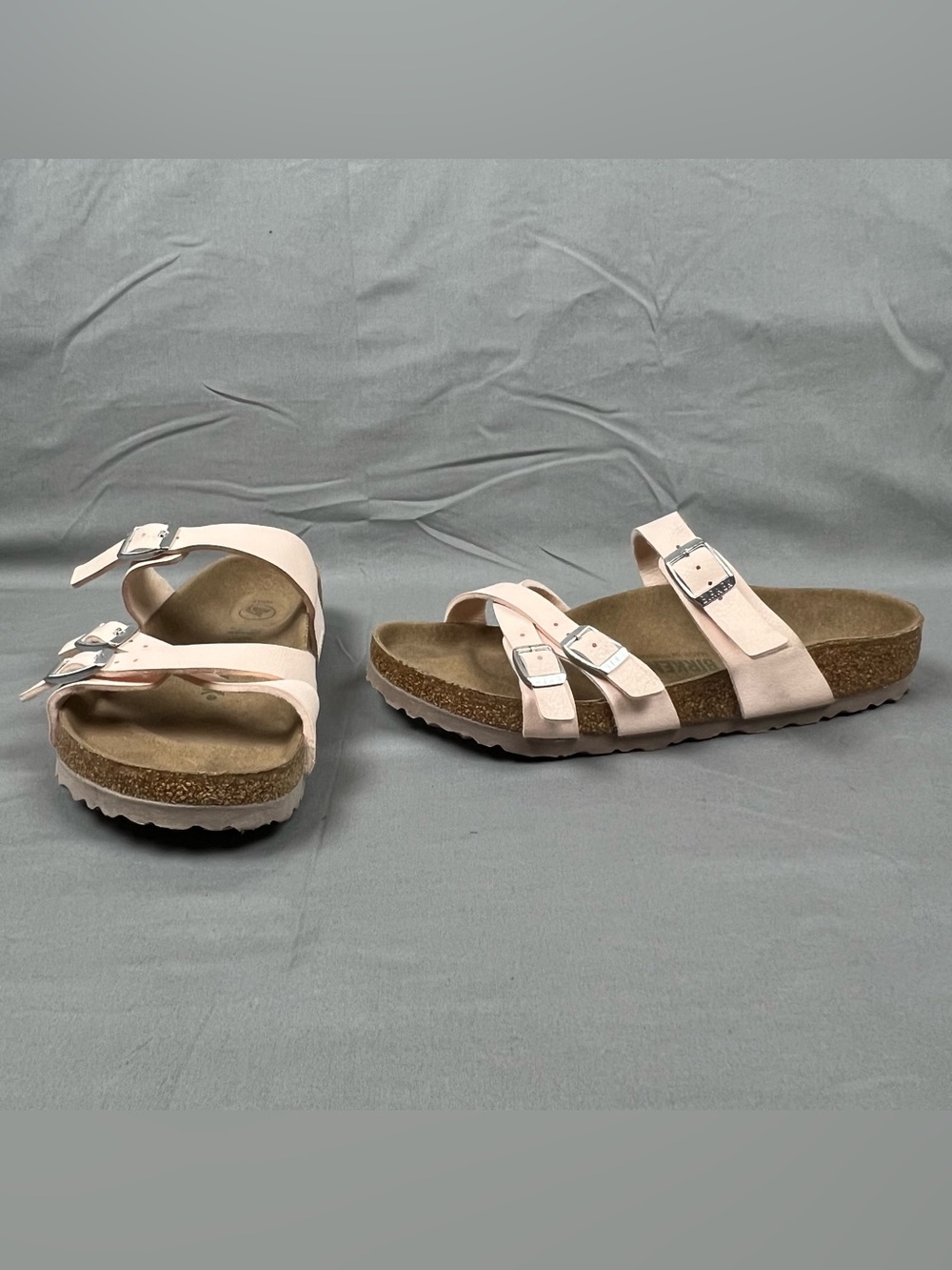 BIRKENSTOCK Franca Vegan Slip-On Sandals Light Pink Women 38 L7 M5 Clean!